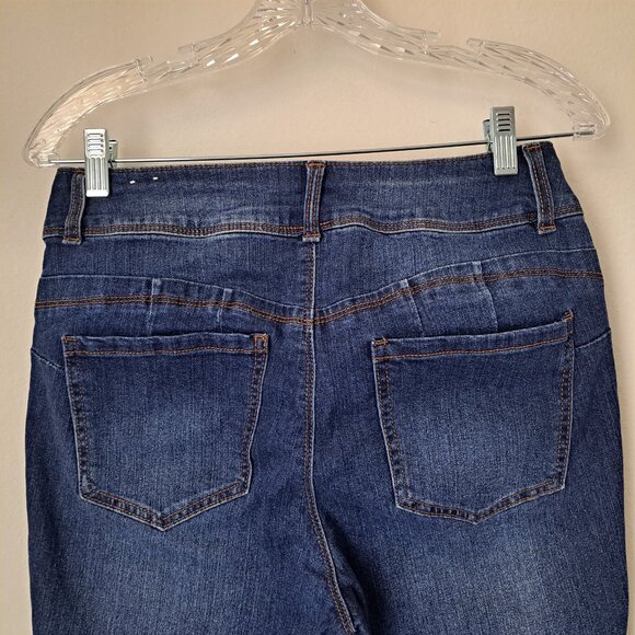 Blueink Juniors Skinny High Waist Jeans Size 9 Dark Blue Color - Picture 7 of 8